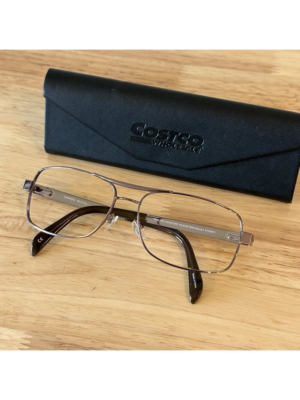 Kirkland Signature KS 145 Twin Falls FRAME Gunmetal 59-15-142